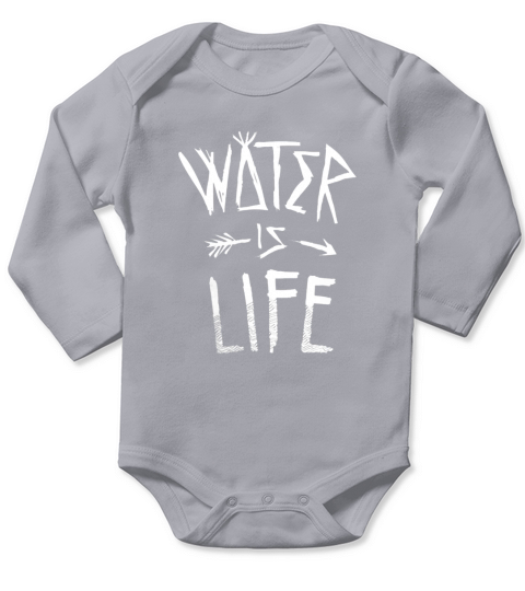 STANDING ROCK WATER IS LIFE NO DAPL Long Sleeve Baby One-Piece