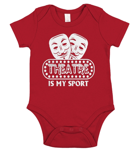 Theatre Is My Sport Theater T-Shirt Short Sleeve Baby One-Piece