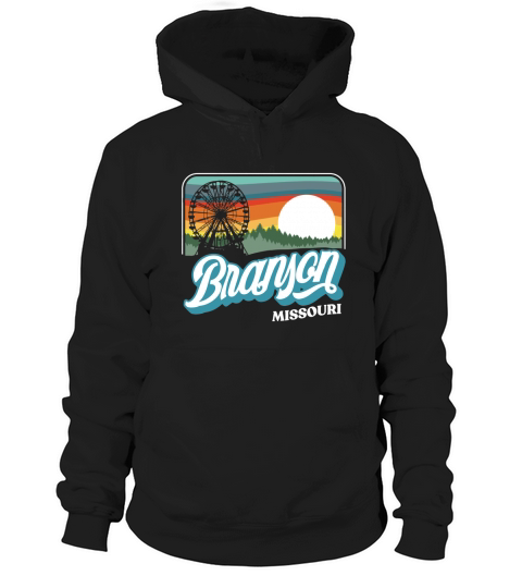 Branson Missouri Vintage 80s Style Retro Distressed Hoodie Unisex
