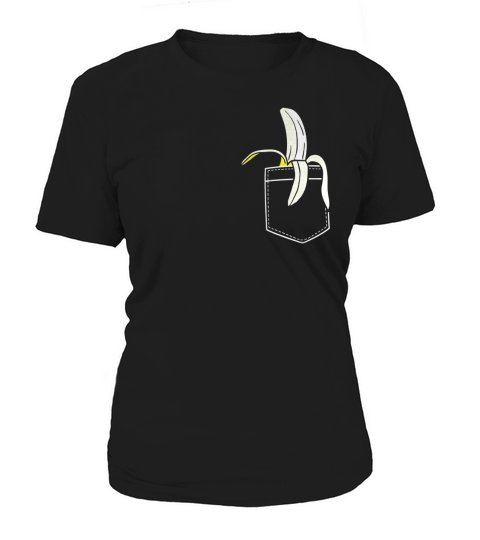 Cartoon Pocket Banana Meme T-shirt Women's T-Shirt