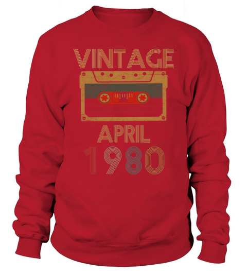 Vintage april 1980 - Unisex Long Sleeve Sweatshirt Unisex