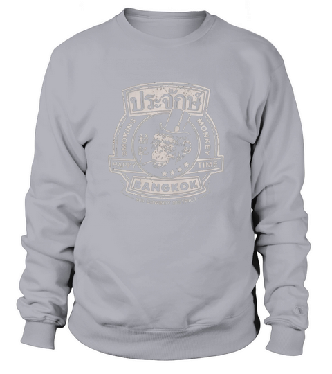 Smoking monkey - Happy time in Bangkok Sweatshirt Unisex