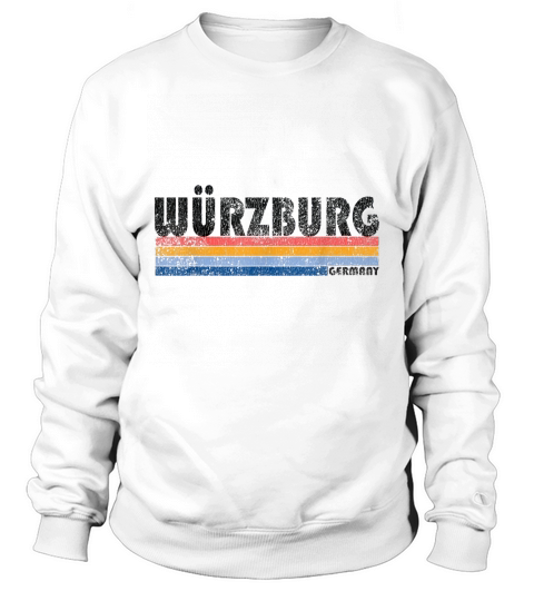 Vintage 1980s Style Wurzburg Germany Sweatshirt Unisex