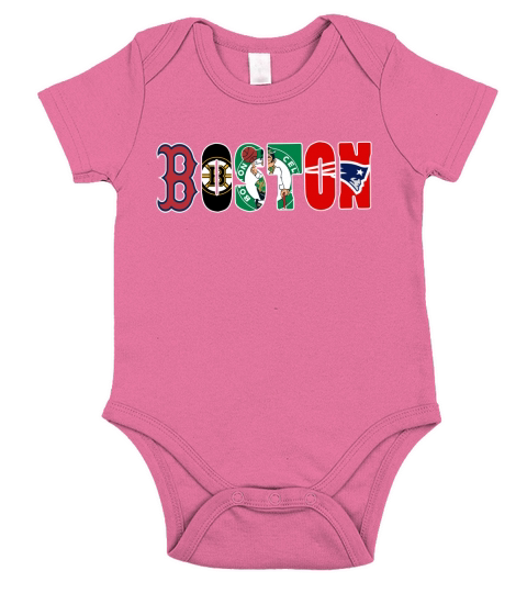 Boston All Logo T-Shirt Short Sleeve Baby One-Piece