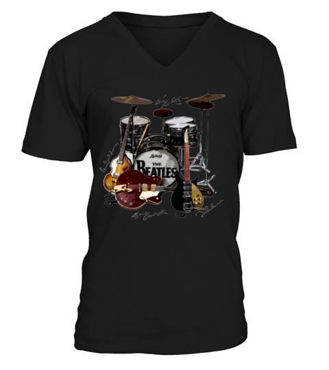 The Beatles i’m with the drummer signatures shirt V-Neck T-shirt