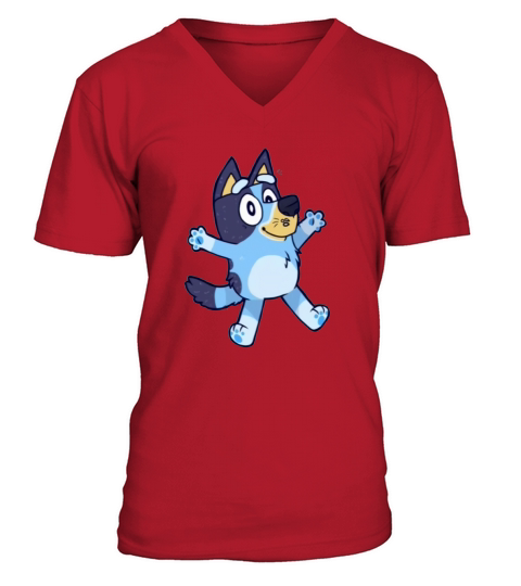 Cute Bluey for fan V-Neck T-shirt