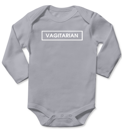 Vagitarian Funny T-Shirt LGBT Lesbian Long Sleeve Baby One-Piece