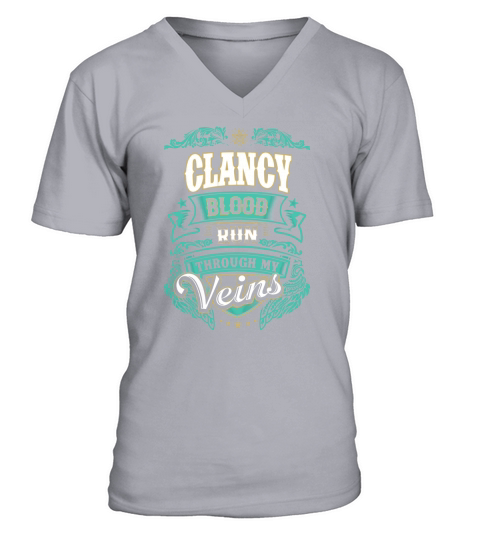 CLANCY shirt, CLANCY Family Name, CLANCY Funny Name Gifts T Shirt V-Neck T-shirt