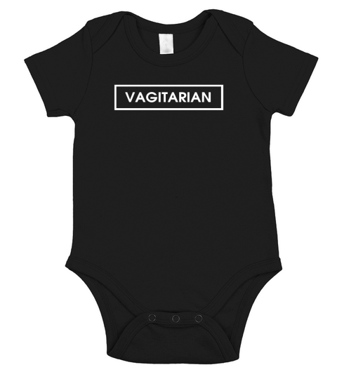 Vagitarian Funny T-Shirt LGBT Lesbian Short Sleeve Baby One-Piece