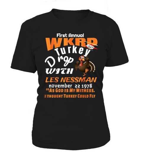 First Annual WKRP Turkey Drop As God is My Witness Women's T-Shirt