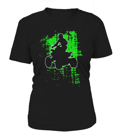 Green Splatter Quad Bike ATV Shirt Four Wheeler Brap T Shirt Women's T-Shirt