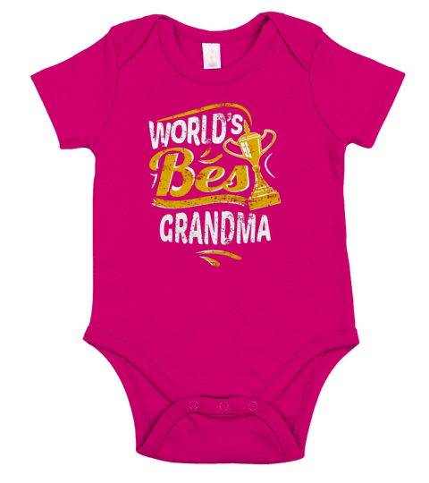 Worlds Best Grandma Short Sleeve Baby One-Piece