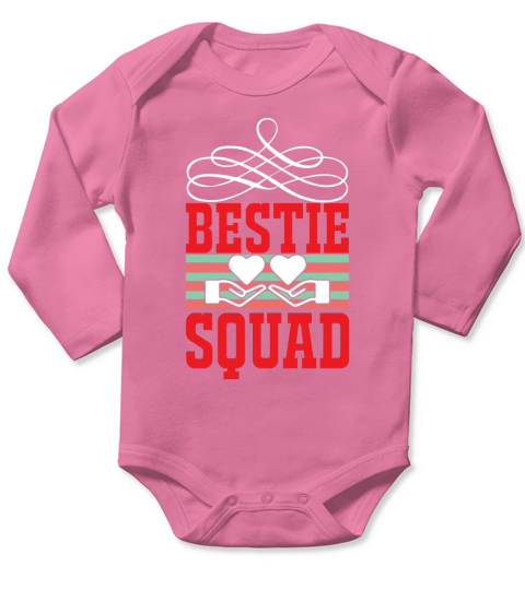 Bestie squad Long Sleeve Baby One-Piece