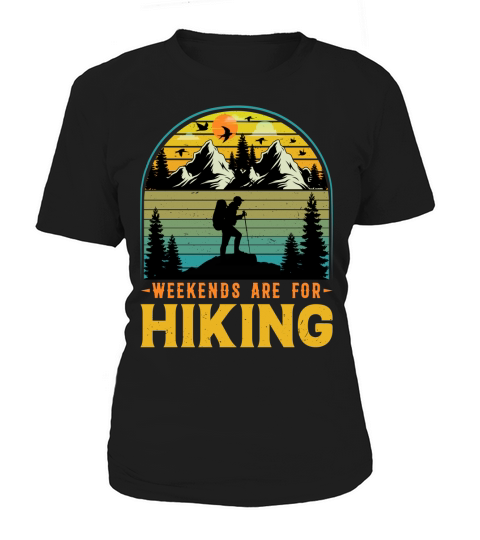Weekends Are For Hiking T Shirt Design (1) Women's T-Shirt