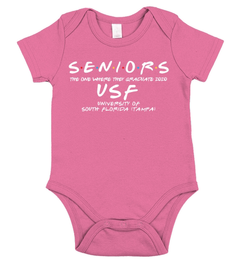 The One Where They Graduate Seniors Class Of 2020 University Of South Florida (tampa) Short Sleeve Baby One-Piece
