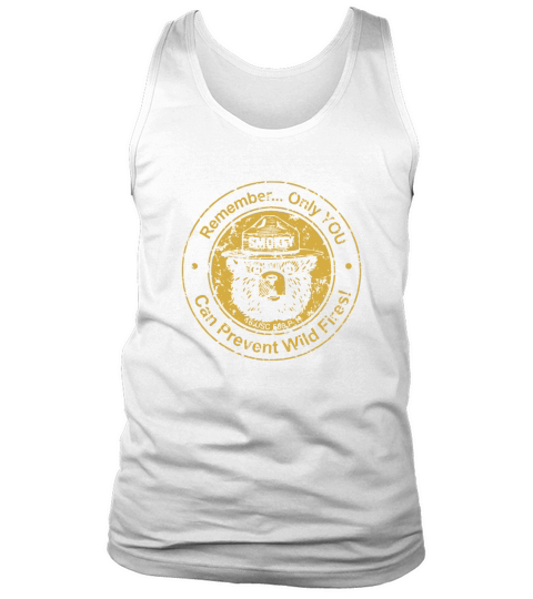 SMOKEY BEAR SEAL ONLY YOU CAN PREVENT WILD FIRES Tank Top Unisex