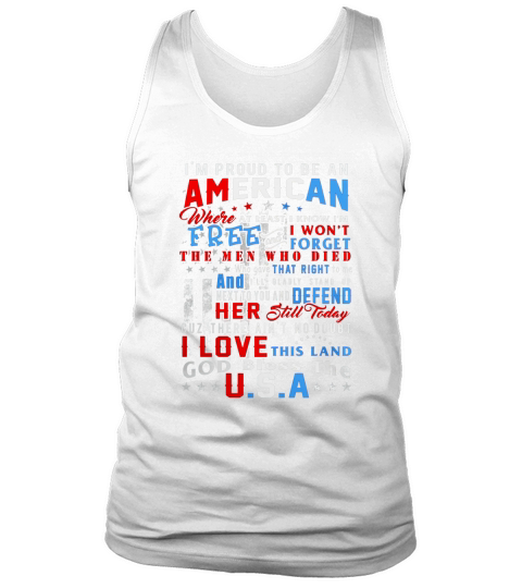 Im Proud To Be An American Tank Top Unisex