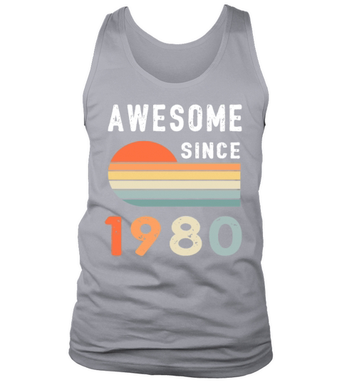 1980 Birthday Retro Vintage Gift Tank Top Unisex
