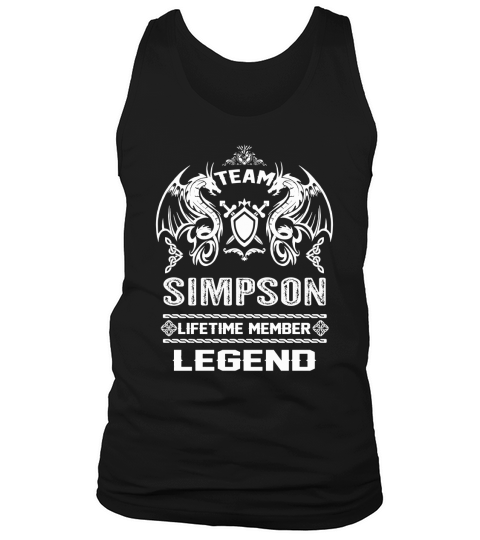 SIMPSON team lifetime member legend Tank Top Unisex