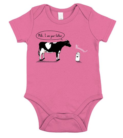Funny Milk I Am Your Father Short Sleeve Baby One-Piece