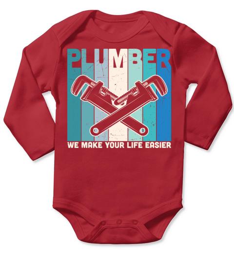 Plumber(2) Long Sleeve Baby One-Piece