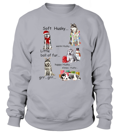 5 Shades Of Siberian Husky Christmas Dog Lovers Sweatshirt Unisex