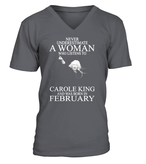 Never Underestimate A Woman Who Listens To Bruce Springsteen And Born In November V-Neck T-shirt