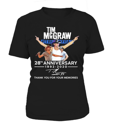 Tim Mcgraw Truck Yeah 28th anniversary thank you for the memories Women's T-Shirt