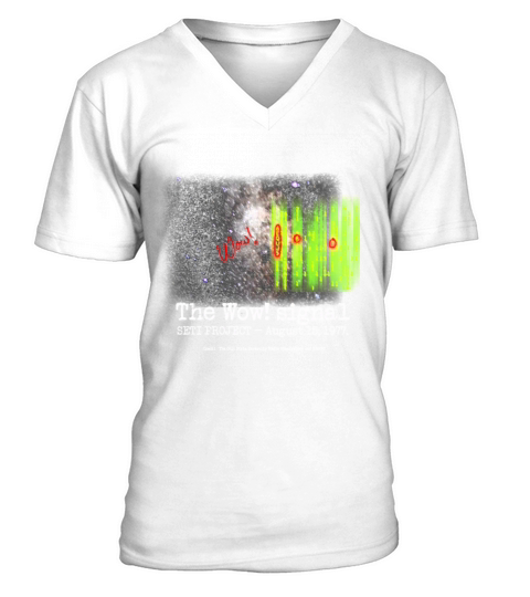 SETI The WOW Signal V-Neck T-shirt