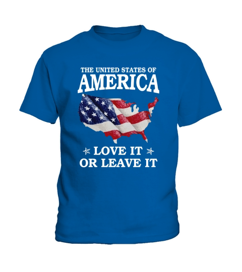 The United States Of America Love It Or Leave It Kids T-Shirt