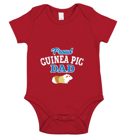 Proud Guinea pig dad father’s day Short Sleeve Baby One-Piece