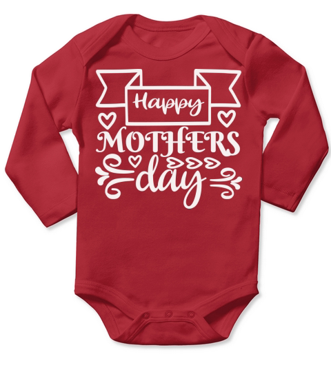 Happy mothers day(1) Long Sleeve Baby One-Piece