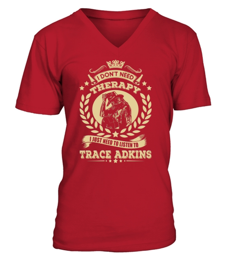 TRACE ADKINS Tshirt V-Neck T-shirt