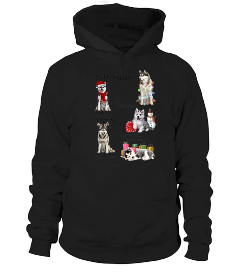 5 Shades Of Siberian Husky Christmas Dog Lovers Hoodie Unisex