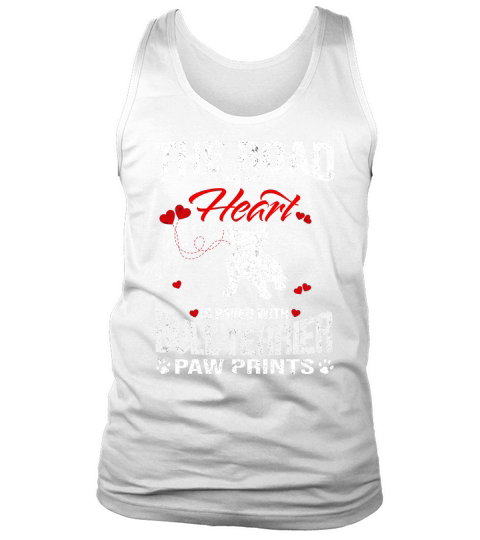 Bull Terrier Paw Prints The Road To My Heart Dog Tank Top Unisex