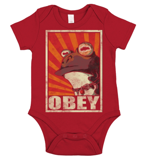 Obey the Hypnotoad Short Sleeve Baby One-Piece