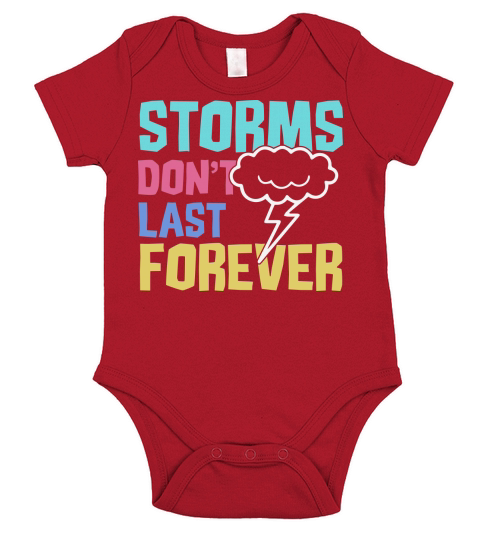 Storms dont last forever Short Sleeve Baby One-Piece