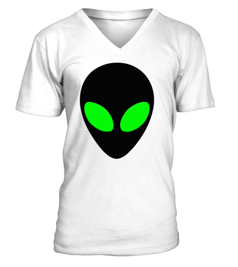 Alien Head Colored Eyes T-Shirt V-Neck T-shirt