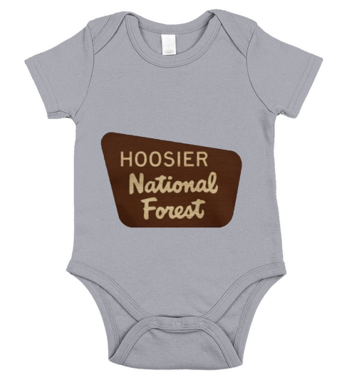 Hoosier National Forest Indiana Entrance Sign Shirt Short Sleeve Baby One-Piece