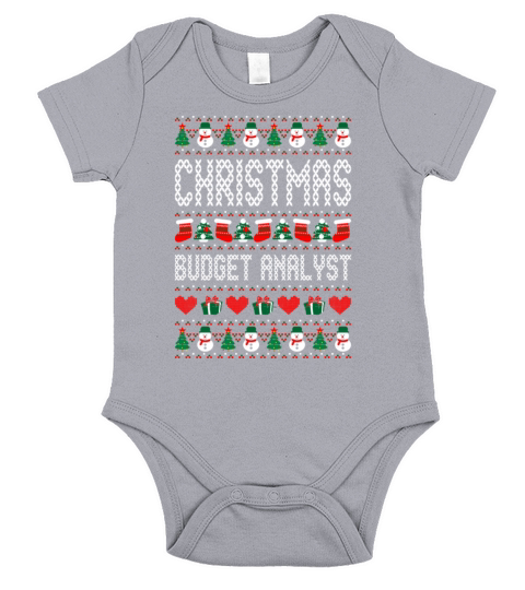 Christmas Budget Analyst Short Sleeve Baby One-Piece