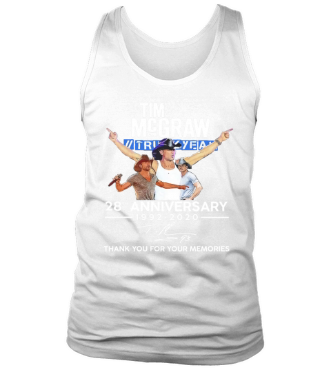 Tim Mcgraw Truck Yeah 28th anniversary thank you for the memories Tank Top Unisex
