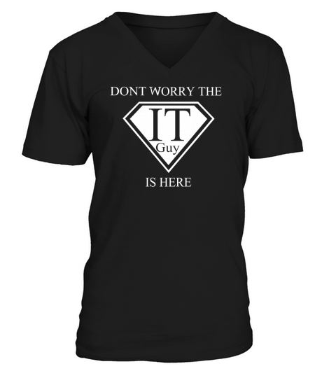 IT Engineer Gift Computer Guy Support V-Neck T-shirt