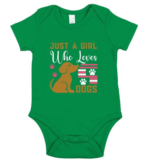 Dog Quotes Just a girl who loves Short Sleeve Baby One-Piece