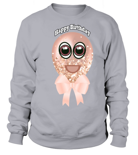 Pink birthday balloon Sweatshirt Unisex