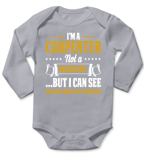 Carpenter Magician Long Sleeve Baby One-Piece