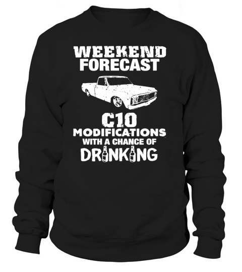 Weekend Forecast C10 - Car Drinking Sweatshirt Unisex