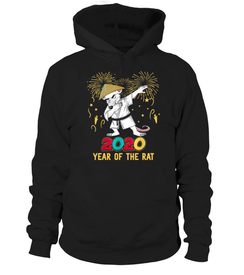DABBING RAT YEAR OF THE RAT HAPPY CHINESE NEW YEAR 2020 Hoodie Unisex