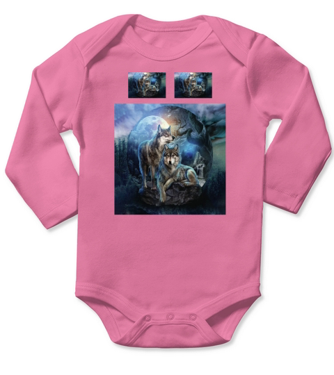 Cherokee Wolf GS-0406HY Bedding Set Long Sleeve Baby One-Piece