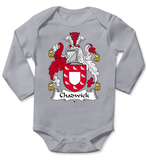 Chadwick Family Crest Long Sleeve Baby One-Piece