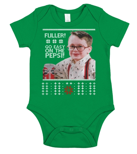 fuller go easy on the pepsi christmas sweater hoodie Short Sleeve Baby One-Piece